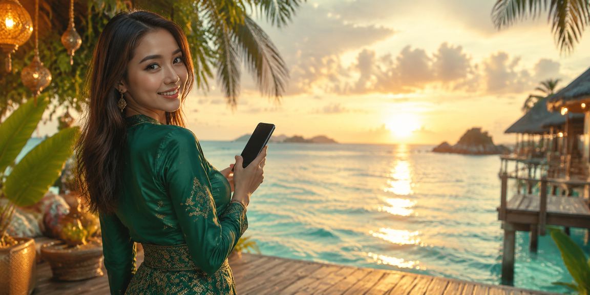 Pengguna dari Terengganu mengakses perlawanan langsung 7cuci semasa perayaan Hari Raya